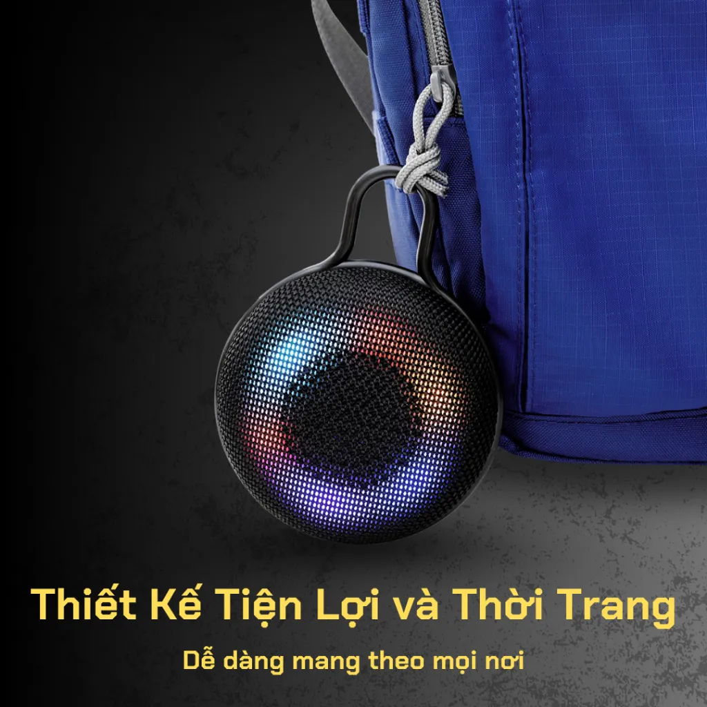 Ảnh Loa Bluetooth Có Đèn iCore Mini Chống Nước IPX4 - CHÍNH HÃNG STORE 4