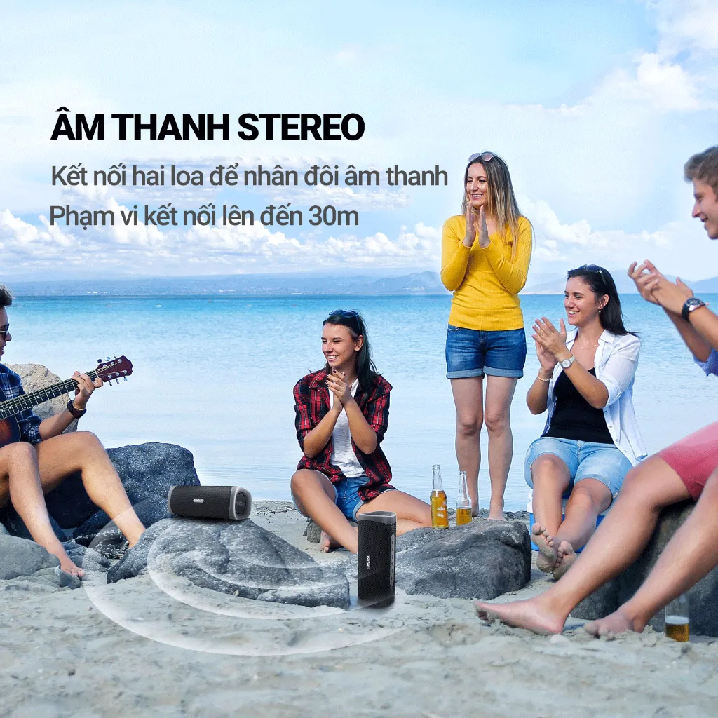Ảnh Loa bluetooth di động EarFun UBOOM L kết nối App, Chống nước IP67, Pin 16 giờ, công suất 28W 4