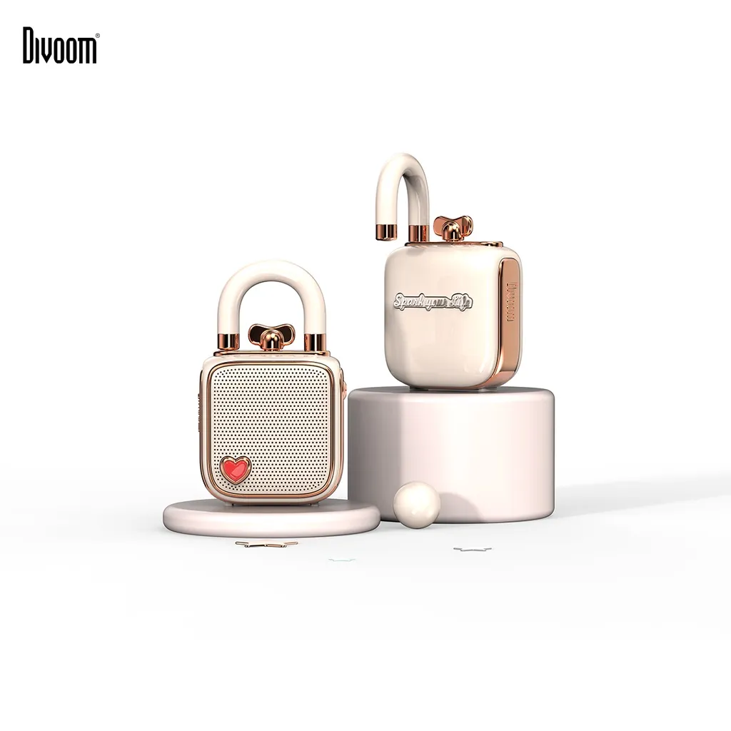 Ảnh Loa Bluetooth Divoom Lovelock Pink công suất 5W kiểu dáng dễ thương 4