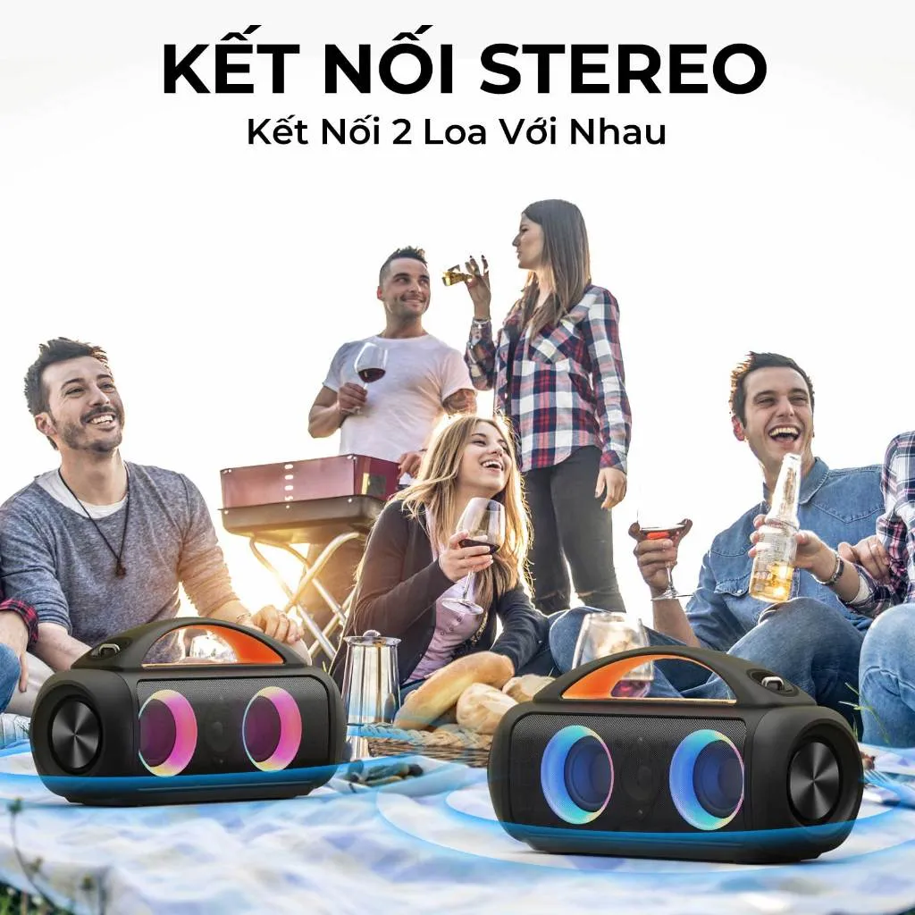 Ảnh Loa bluetooth Earfun Uboom Raver, công suất 90W, thời gian nghe 6h, có cổng mic 6.5mm 3