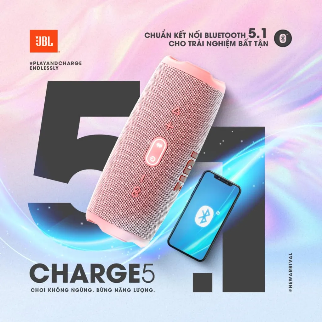 Ảnh Loa Bluetooth JBL Charge 5 - Hàng Chính Hãng 4