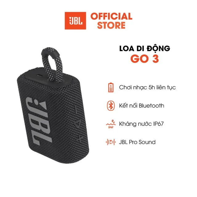 Ảnh Loa Bluetooth JBL GO 3 - Hàng Chính Hãng 3
