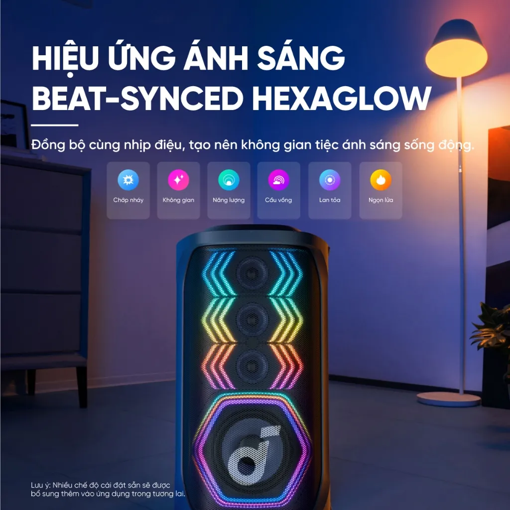 Ảnh Loa bluetooth karaoke party soundcore Rave 3 | Công suất 160W | 2 mic không dây 4