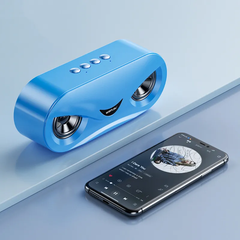 Ảnh Loa bluetooth không dây ZTU SMART M06 âm thanh nổi, Đèn Led mắt cú siêu đẹp.Hỗ trợ sạc điện tiện lợi 4