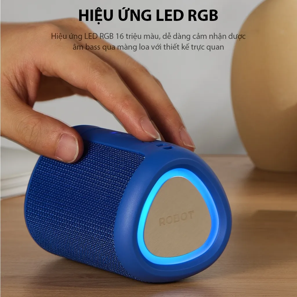 Ảnh Loa Bluetooth Mini VIVAN RB120 Công Suất 5W Đèn Led RGB Hỗ Trợ Kết Nối Thẻ Nhớ - Hàng Chính Hãng 3