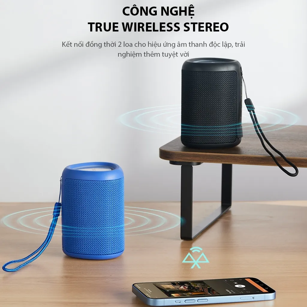 Ảnh Loa Bluetooth Mini VIVAN RB120 Công Suất 5W Đèn Led RGB Hỗ Trợ Kết Nối Thẻ Nhớ - Hàng Chính Hãng 4