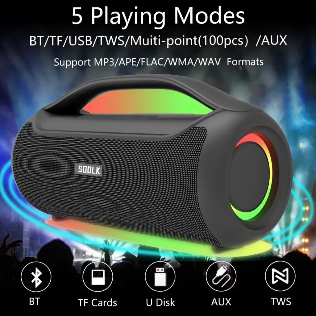 Ảnh Loa Bluetooth SODLK T300 Công Suất 100W,  Hỗ trợ TWS Kết nối NFC, Chất lượng âm thanh HIFI 3