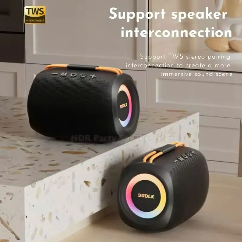 Ảnh Loa Bluetooth SODLK TX11, Loa siêu trầm Bluetooth 20W, Loa không dây di động chống nước IPX6 hỗ trợ thẻ TF TF USB 4