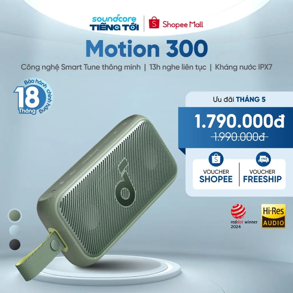 Ảnh Loa bluetooth soundcore Motion 300 | Chống nước IPX7 | 13h phát nhạc 1