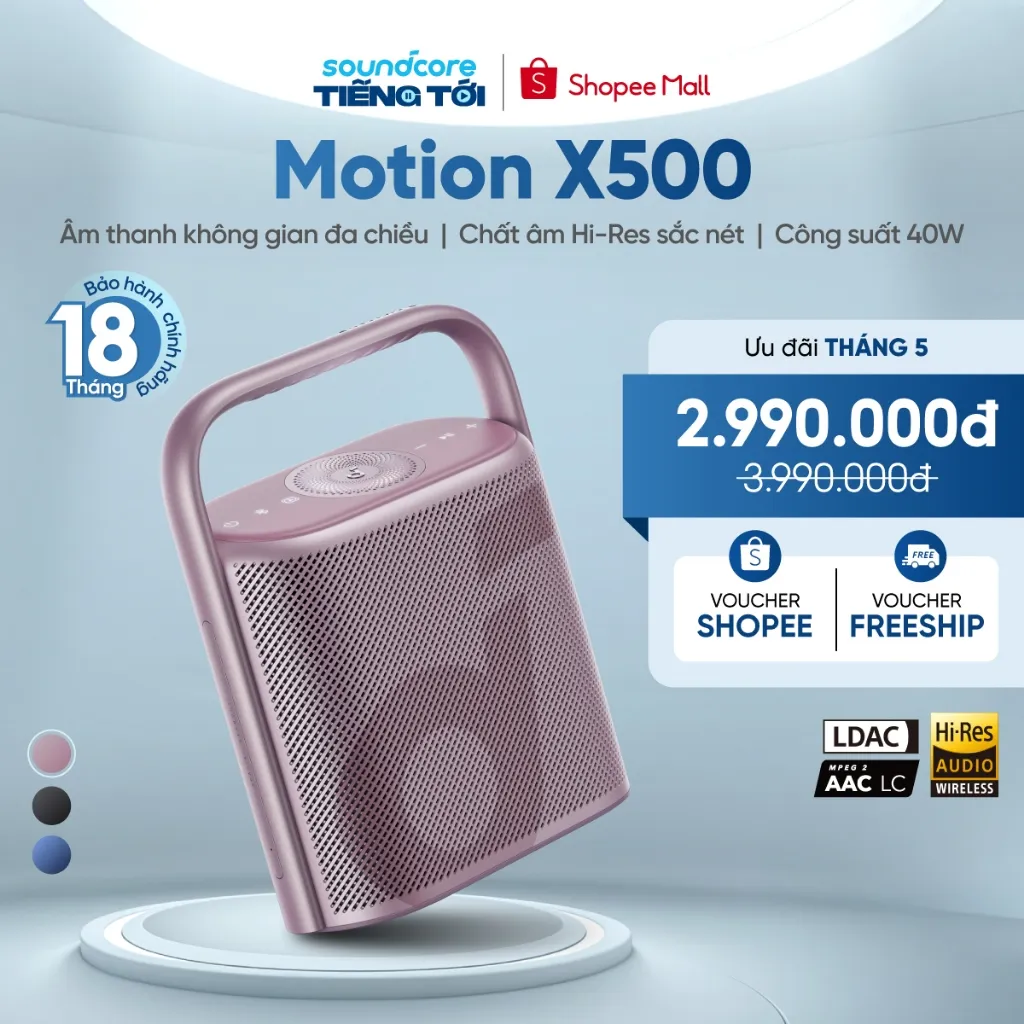 Ảnh Loa bluetooth soundcore Motion X500 | Chống nước IPX7 | Công suất 40W 1
