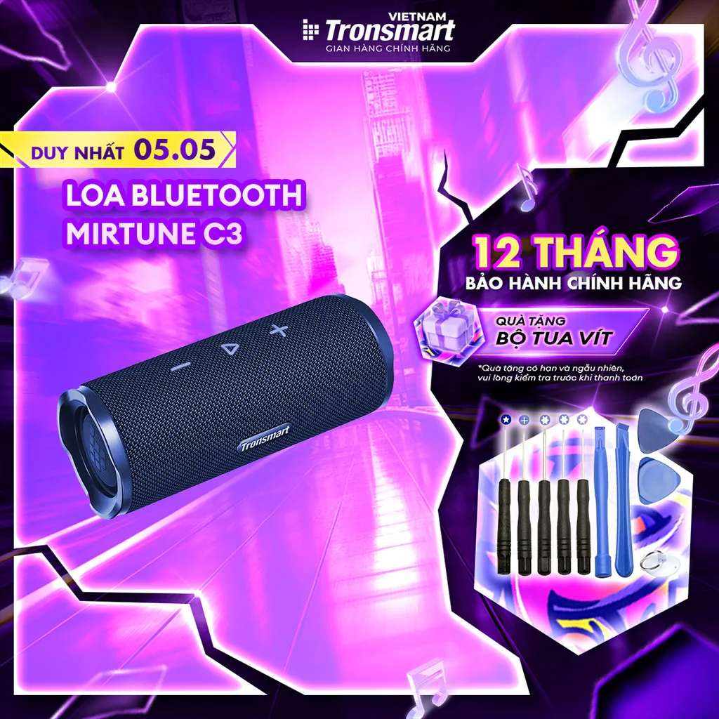 Ảnh Loa Bluetooth Tronsmart Mirtune C3 V5.3 | Công Suất 24W | Tùy chỉnh EQ | Công nghệ SoundPulse | Bảo hành 12 tháng 1