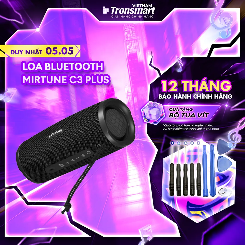 Ảnh Loa Bluetooth Tronsmart Mirtune C3 Plus V5.3 | Công Suất 30W | Công nghệ SoundPulse | Playtime tới 18h | BH 12 thán 1