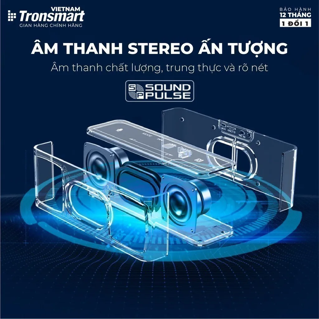 Ảnh Loa Bluetooth Tronsmart Element Mega | Công suất 40W | Công nghệ âm thanh 3D | 15h chơi nhạc | Bảo Hành 12 tháng 2