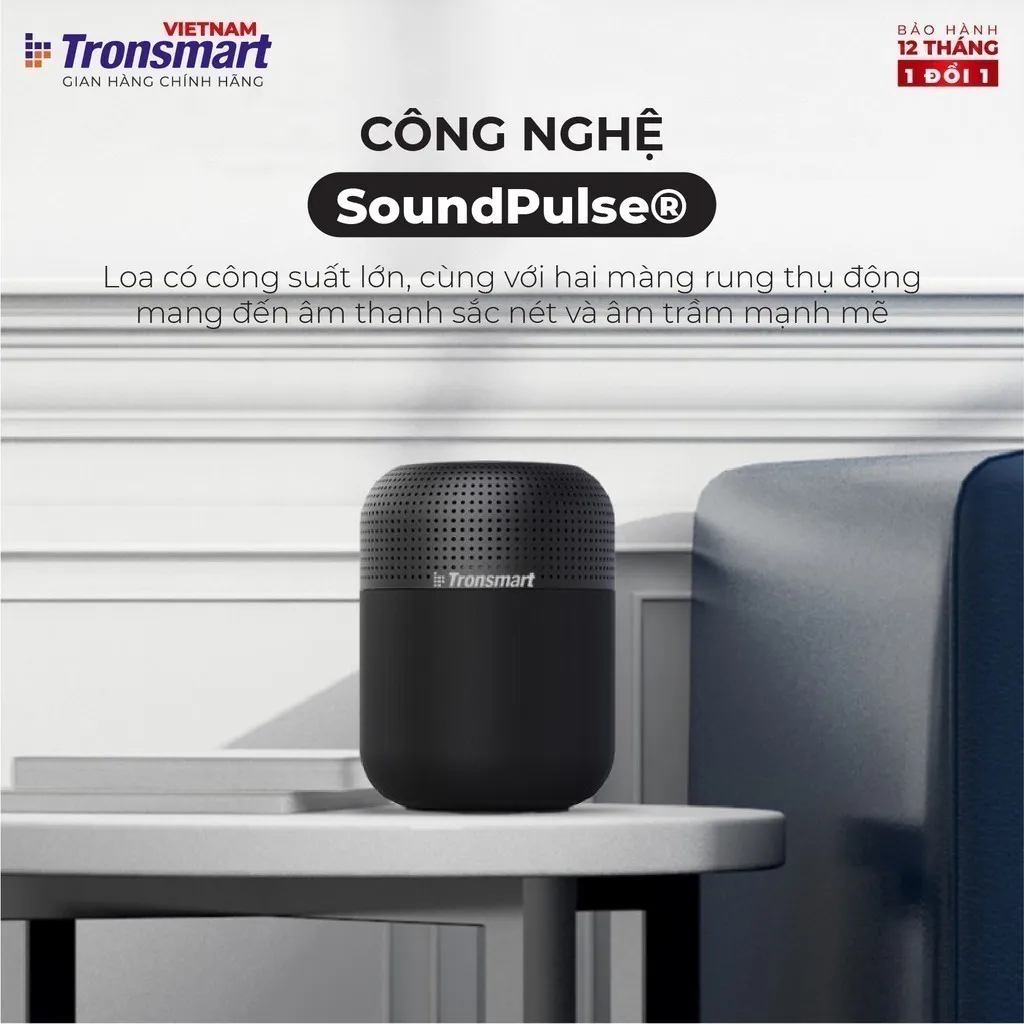 Ảnh Loa Bluetooth Tronsmart Element T6 Max | Công suất 60W | Âm thanh vòm 360° | 20H phát nhạc | Bảo hành 12 tháng 3