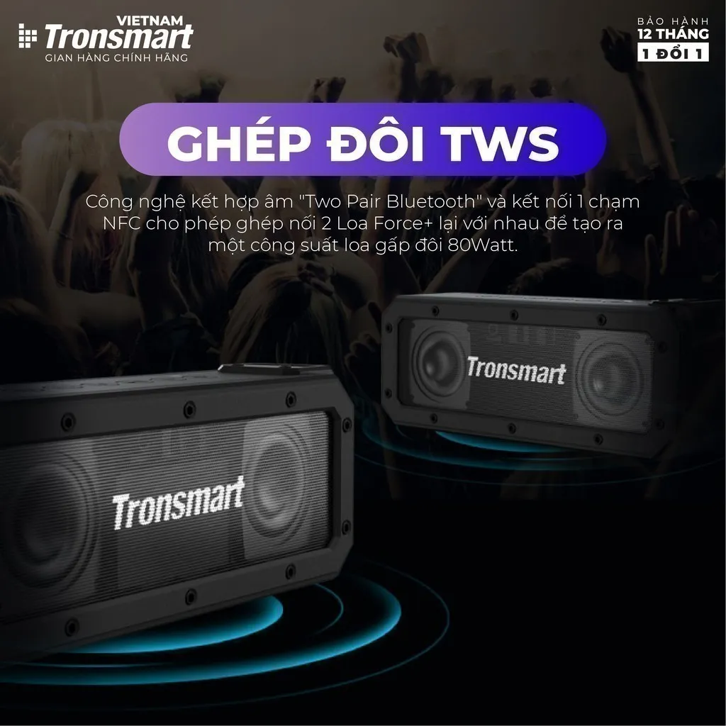 Ảnh Loa Bluetooth Tronsmart Element Force+ Công suất 40W | 15H chơi nhạc | 3 chế độ Bass | Bảo hành 12 tháng 1