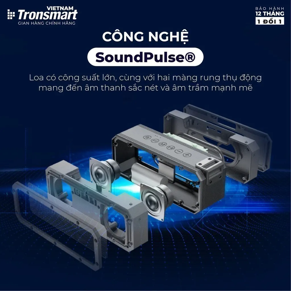 Ảnh Loa Bluetooth Tronsmart Element Force+ Công suất 40W | 15H chơi nhạc | 3 chế độ Bass | Bảo hành 12 tháng 3