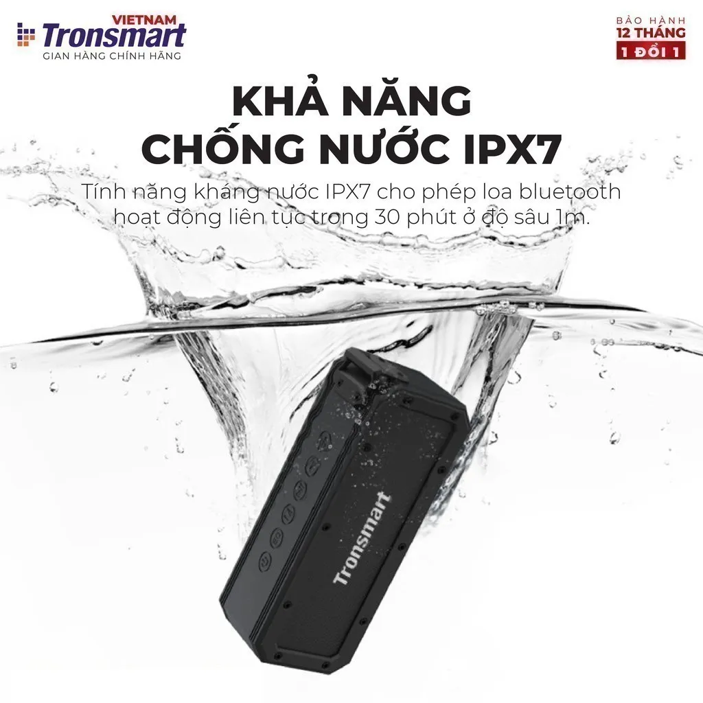 Ảnh Loa Bluetooth Tronsmart Element Force+ Công suất 40W | 15H chơi nhạc | 3 chế độ Bass | Bảo hành 12 tháng 4