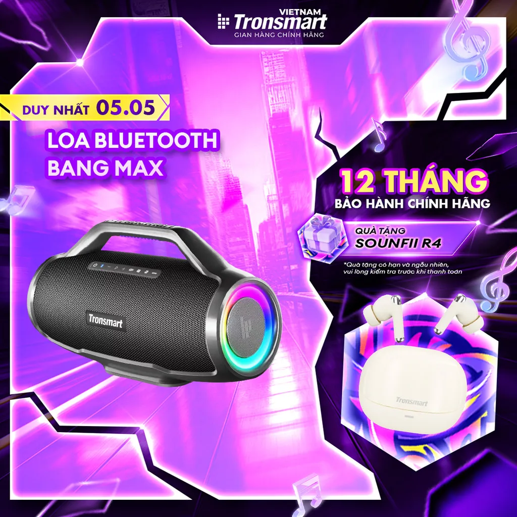 Đánh Giá Loa Bluetooth Tronsmart Bang Max V5.3 130W: Âm Thanh Khủng, Chống Nước IPX6