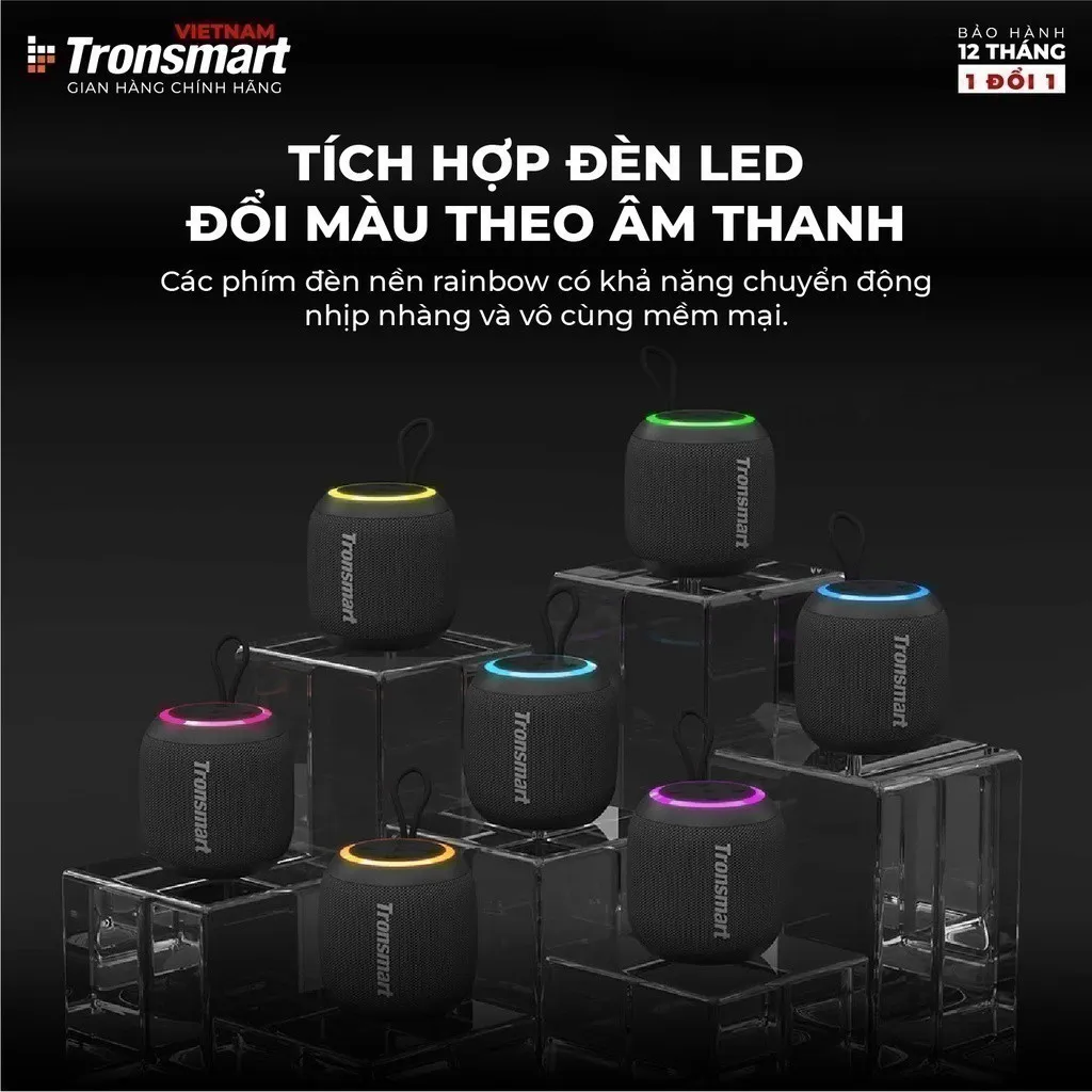 Ảnh Loa Bluetooth Tronsmart T7 Mini V5.3 | Công suất 15W | 18h chơi nhạc | Hỗ trợ thẻ nhớ | Bảo hành 12 Tháng 3