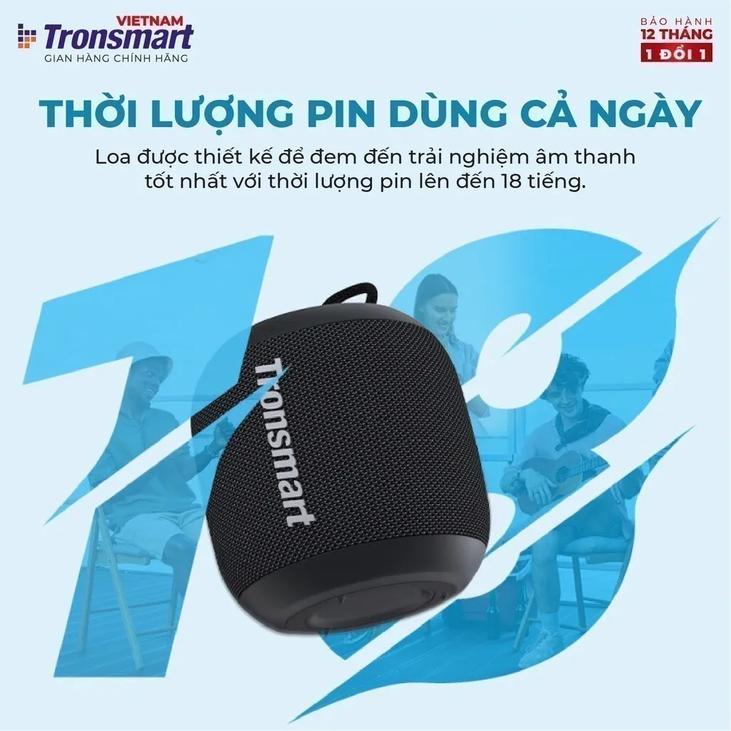 Ảnh Loa Bluetooth Tronsmart T7 Mini V5.3 | Công suất 15W | 18h chơi nhạc | Hỗ trợ thẻ nhớ | Bảo hành 12 Tháng 4