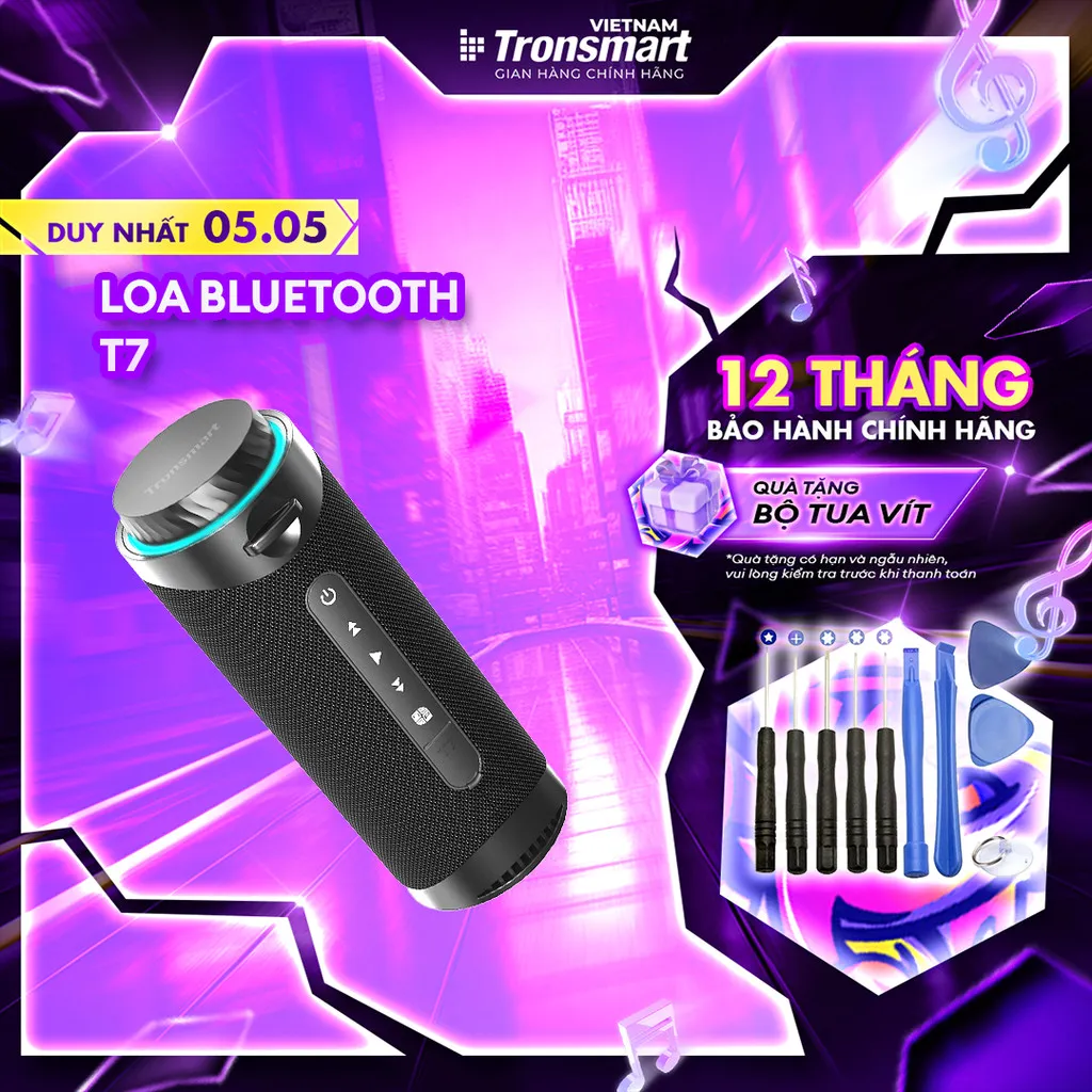 Ảnh Loa Bluetooth Tronsmart T7 V5.3 | Công suất 30W | Âm thanh 360° | Chống nước IPX7 | Hỗ trợ thẻ nhớ | Bảo hành 12 tháng 1