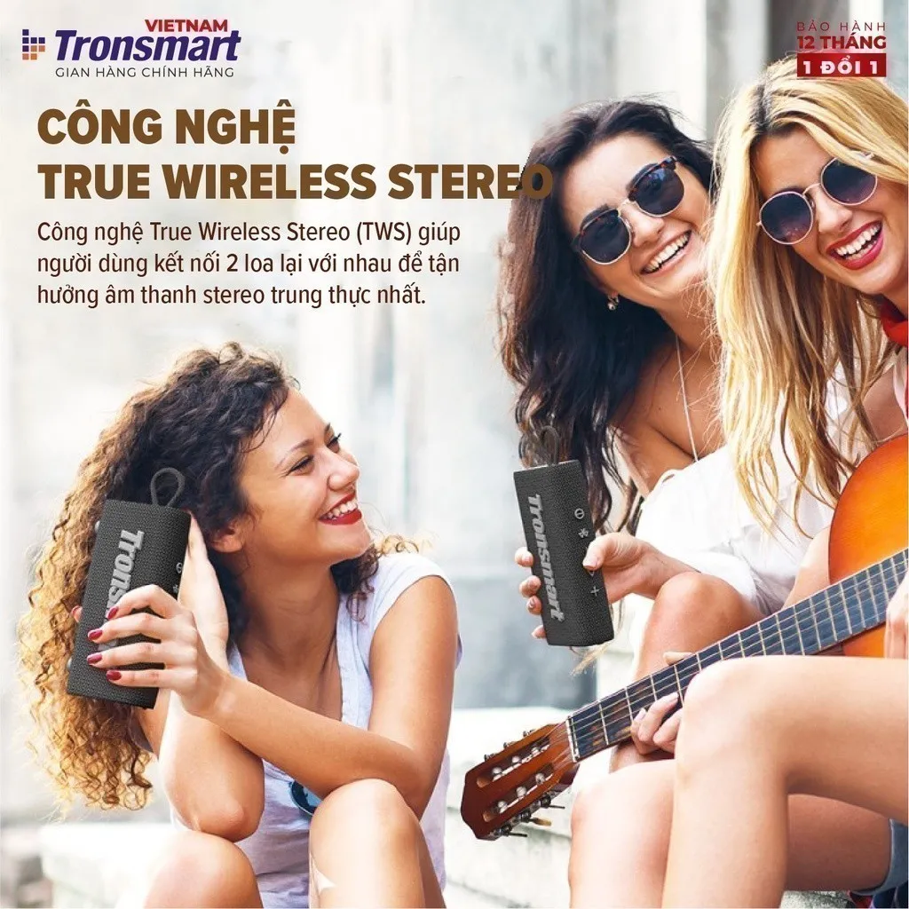 Ảnh Loa Bluetooth Tronsmart Trip V5.3 | Công suất 10W | Chống nước IPX7 | 20H chơi nhạc | Bảo hành 12 tháng 4