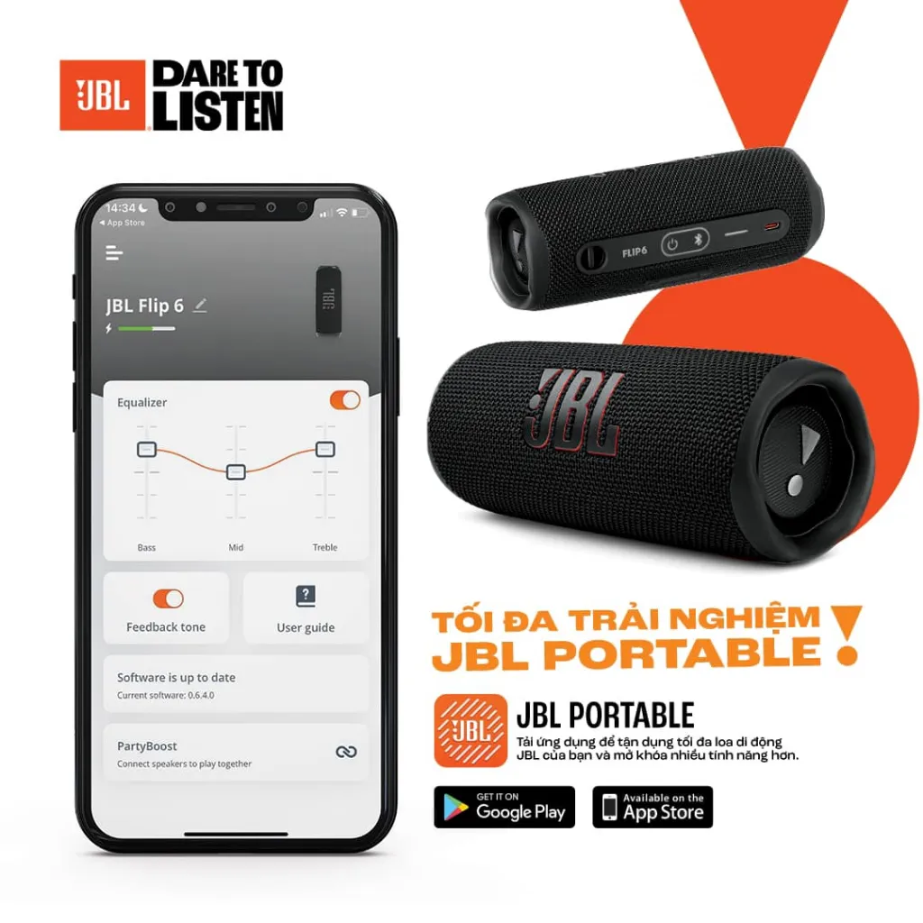 Ảnh Loa Di Động Kháng Nước JBL Flip 6 - Hàng Chính Hãng 3