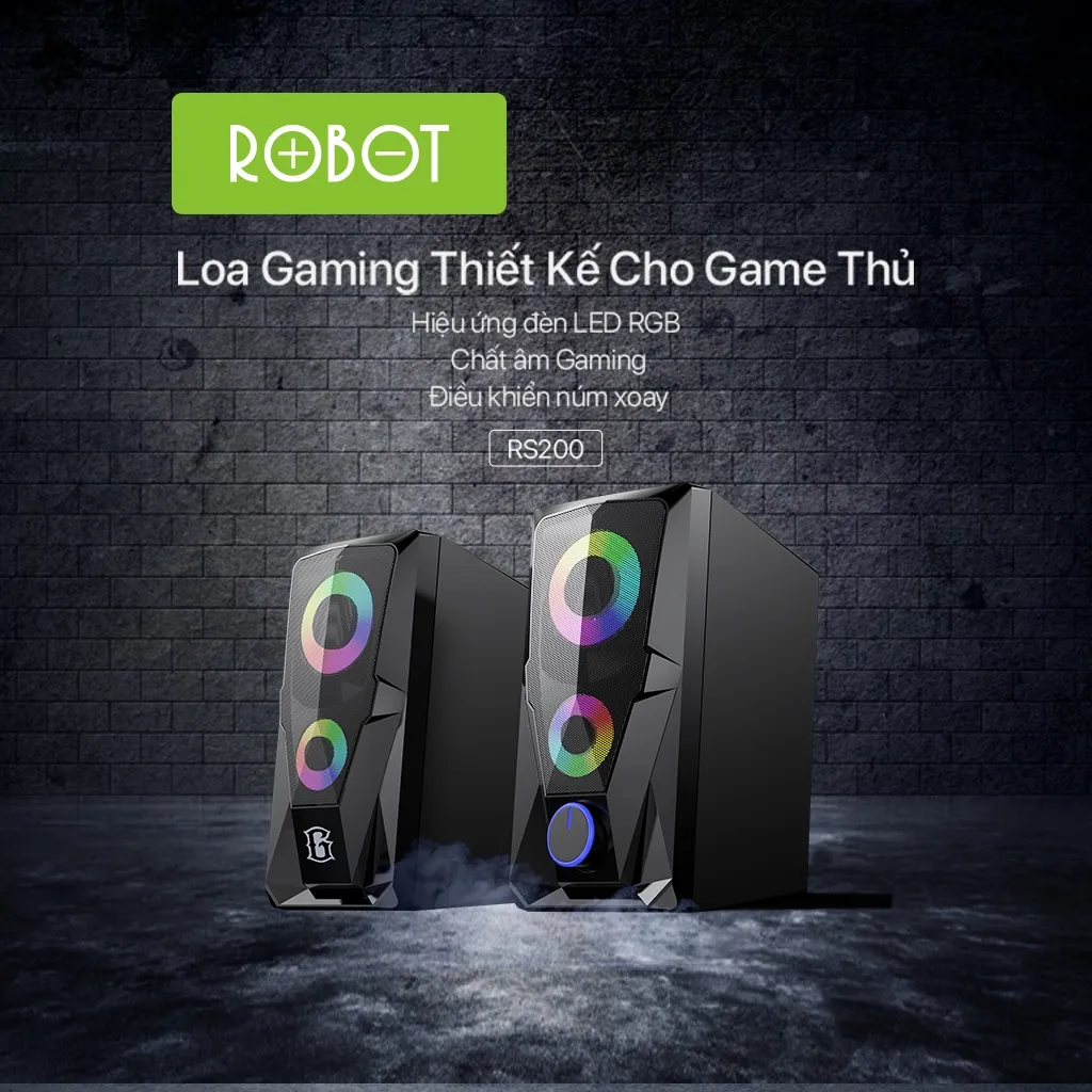Ảnh Loa Máy Tính Gaming ROBOT RS200 Hiệu Ứng Đèn LED Âm Thanh HD Chất Lượng Cao Bảo Hành Chính Hãng 12 Tháng 2