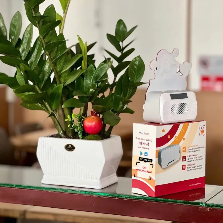 Ảnh Loa ngân hàng VPBank - Loa thông báo chuyển khoản - Loa thần tài MobiFone - Hàng chính hãng 4