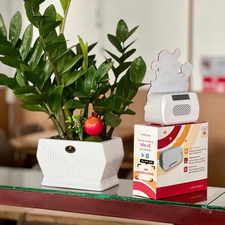 Ảnh Loa thông báo chuyển khoản, báo nhận tiền. Loa Thần Tài thông minh đọc thông báo khi nhận tiền ngân hàng. 3