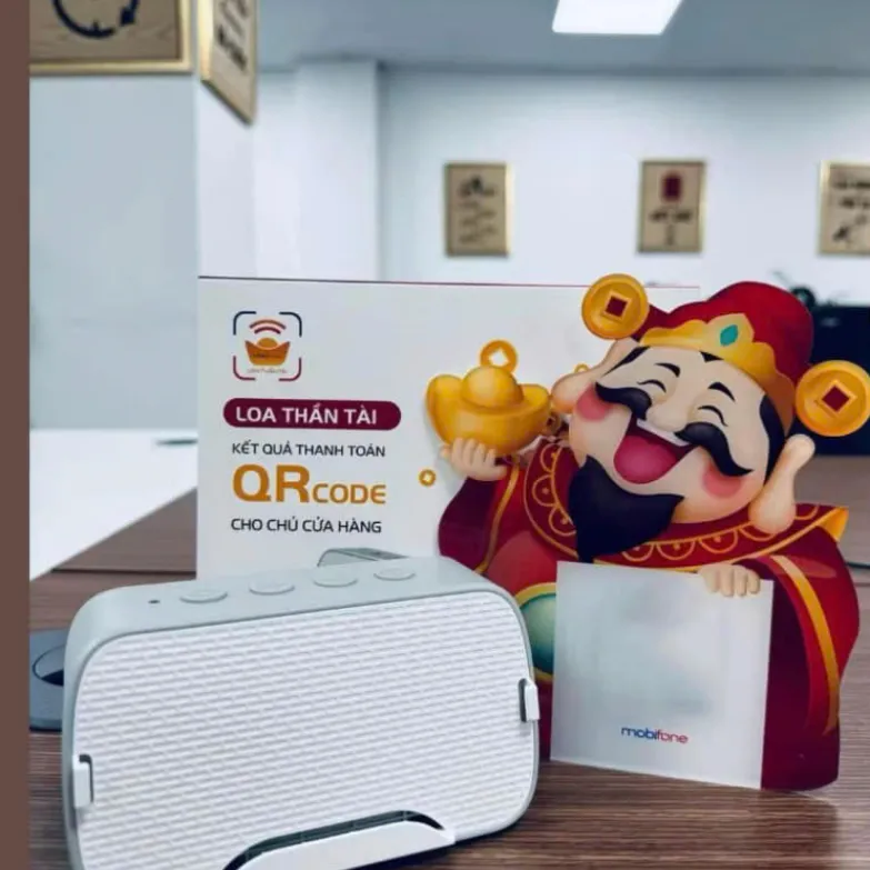 Ảnh Loa thông báo chuyển khoản, báo nhận tiền. Loa Thần Tài thông minh đọc thông báo khi nhận tiền ngân hàng. 4