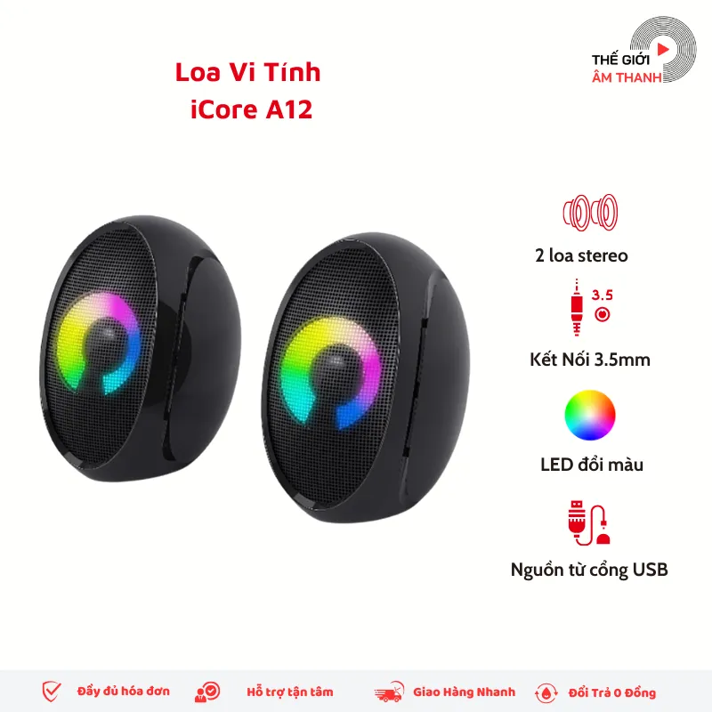 Ảnh Loa Vi Tính iCore A12 - CHÍNH HÃNG STORE 2