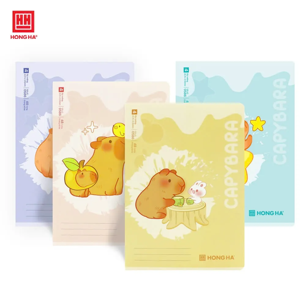 Ảnh Lốc 10 quyển vở 4 ô ly Hồng Hà 48 trang Joyful Hồng Hà 0586 1