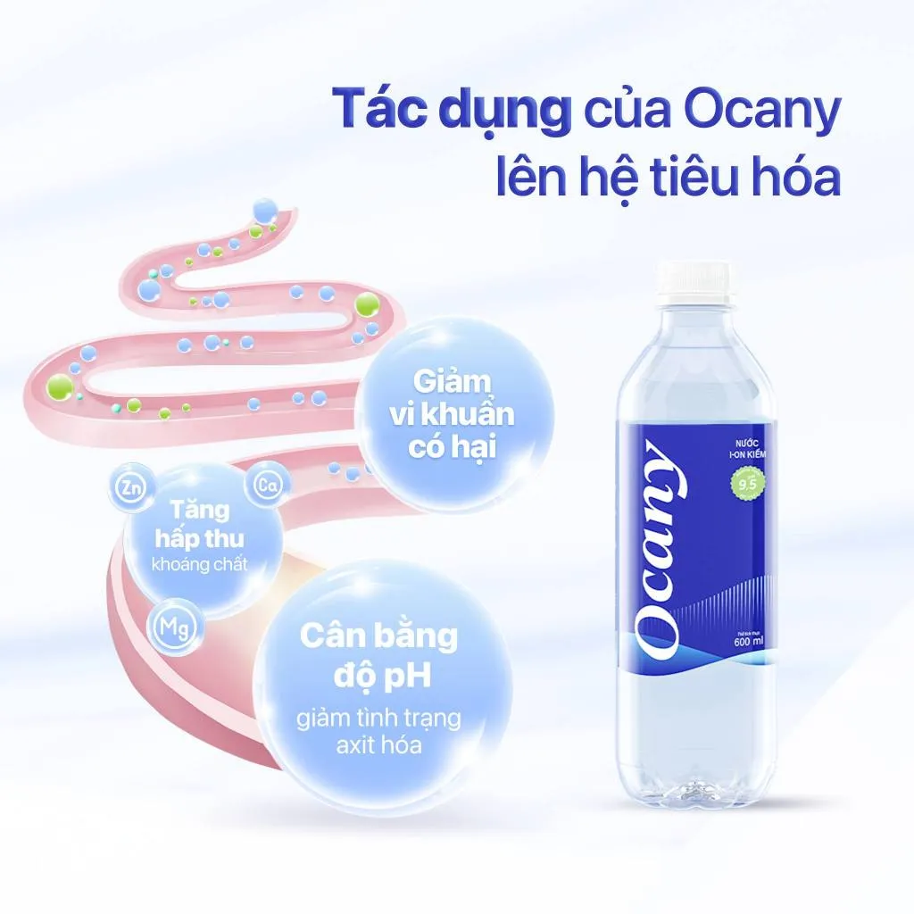 Ảnh Lốc 6 chai nước ion kiềm Ocany chai 600ml 4