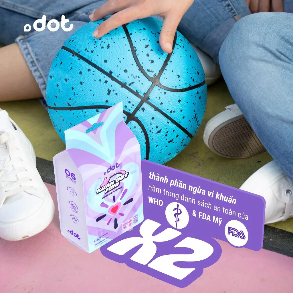 Ảnh -Lốc 6 gói khăn ướt mini Dot 10 tờ không mùi, khăn giấy ướt nhỏ gọn tiện lợi 3