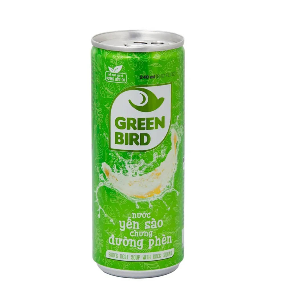 Ảnh Lốc 6 lon Green Bird - Nước Yến Sào Chưng Đường Phèn - Lốc 6 lon * 240ml 4