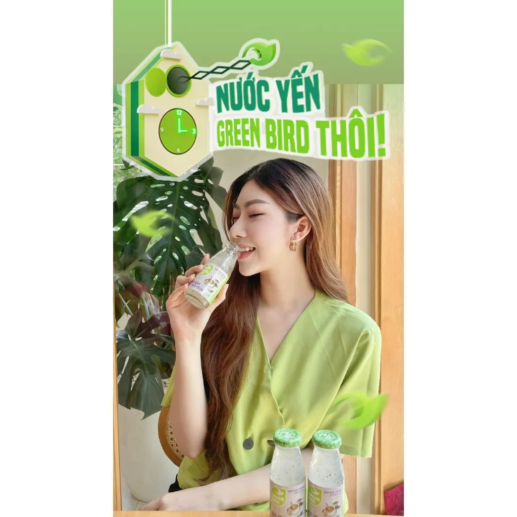 Ảnh Lốc Nước Yến Sào và Hạt Chia - NUTRINEST - 6 chaix185ml 2
