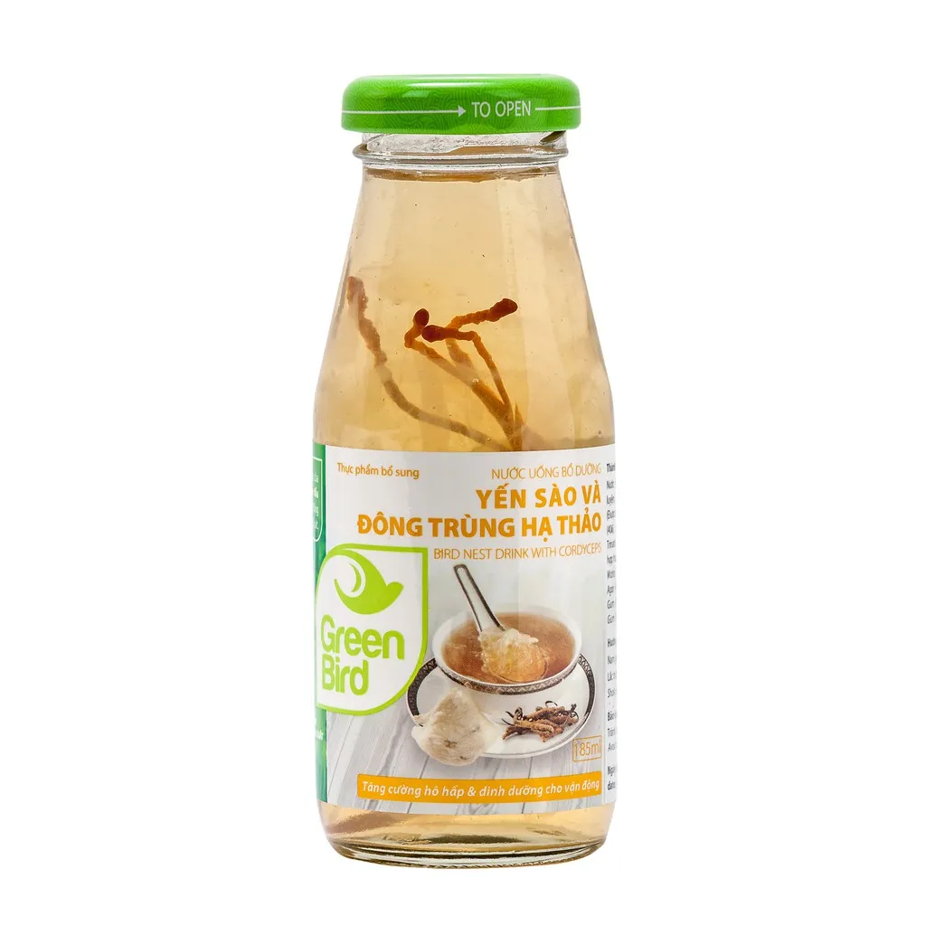 Ảnh Lốc Nước Yến Sào và Đông Trùng Hạ Thảo - NUTRINEST - 6 chai x 185ml 1