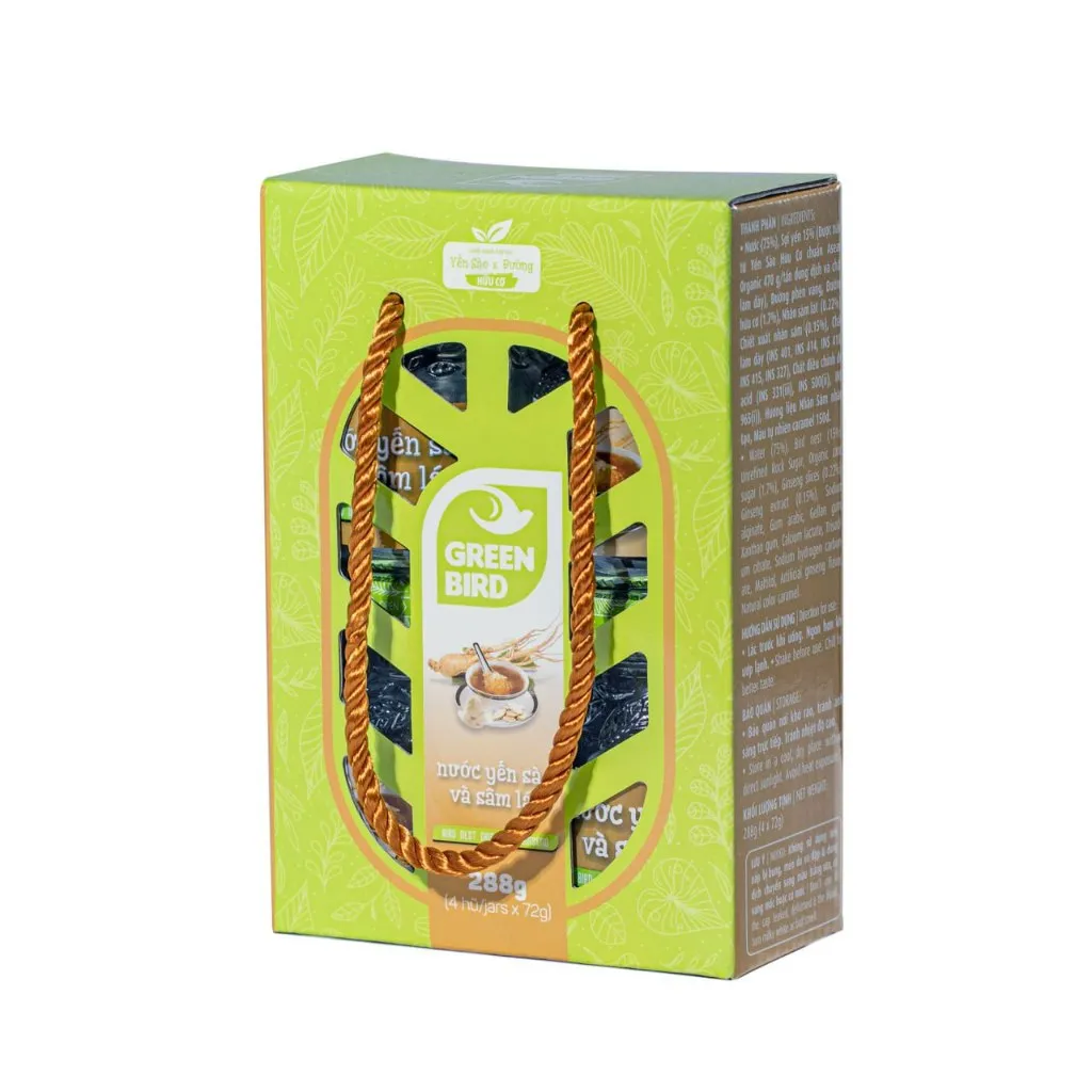 Ảnh Lốc Nước Yến Sào Và Sâm Lát - NUTRINEST - (4 hũ x 72g) 2