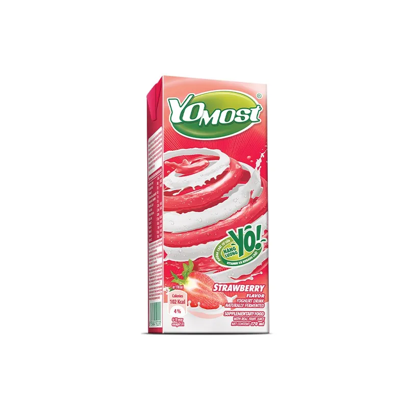 Ảnh Lốc sữa chua lên men tự nhiên Yomost hương dâu 4x170ml 3