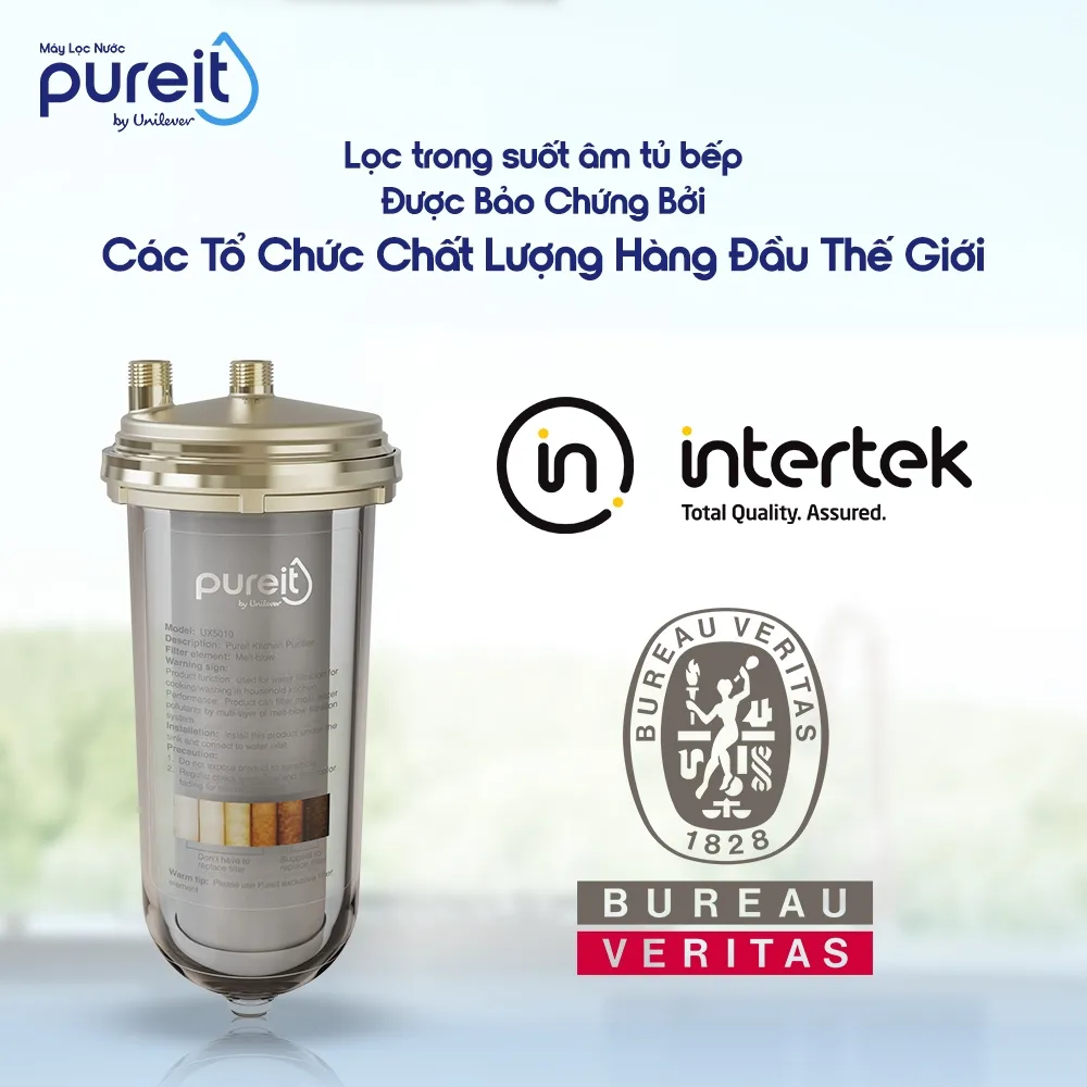 Ảnh Lọc Thô Trong Suốt Âm Tủ Bếp Pureit [BH 12 THÁNG] 2