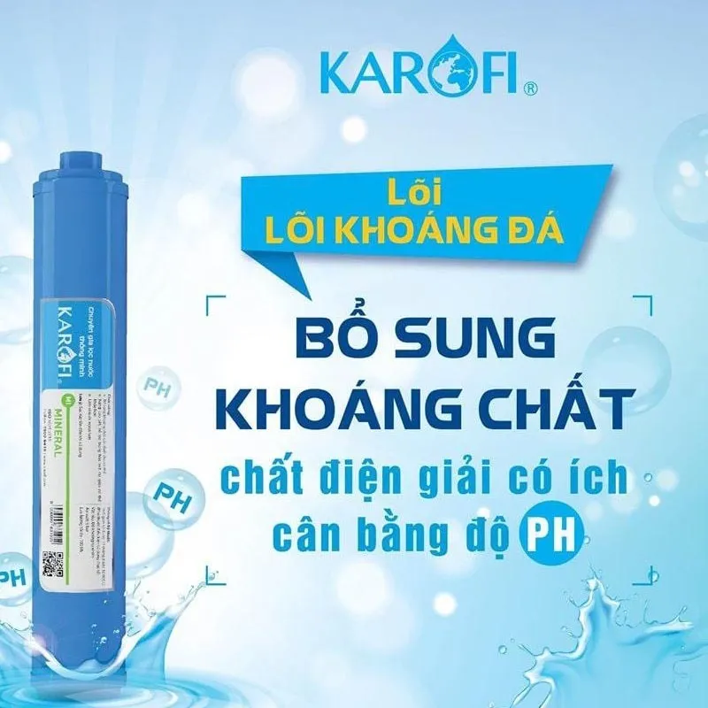 Ảnh Lõi Lọc Karofi Số 6 (Lõi Khoáng Đá Mineral ) Hàng Chính Hãng, Cải Thiện Chất Lượng Nước 2