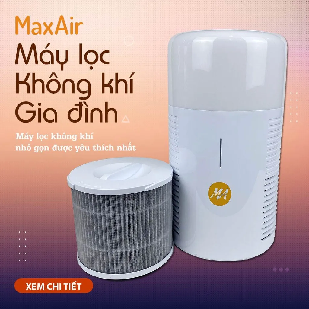 Ảnh Lõi lọc không khí than hoạt tính Carbon lọc mùi, khử mùi hiệu quả thay thế máy lọc không khí MaxAir MA025 4