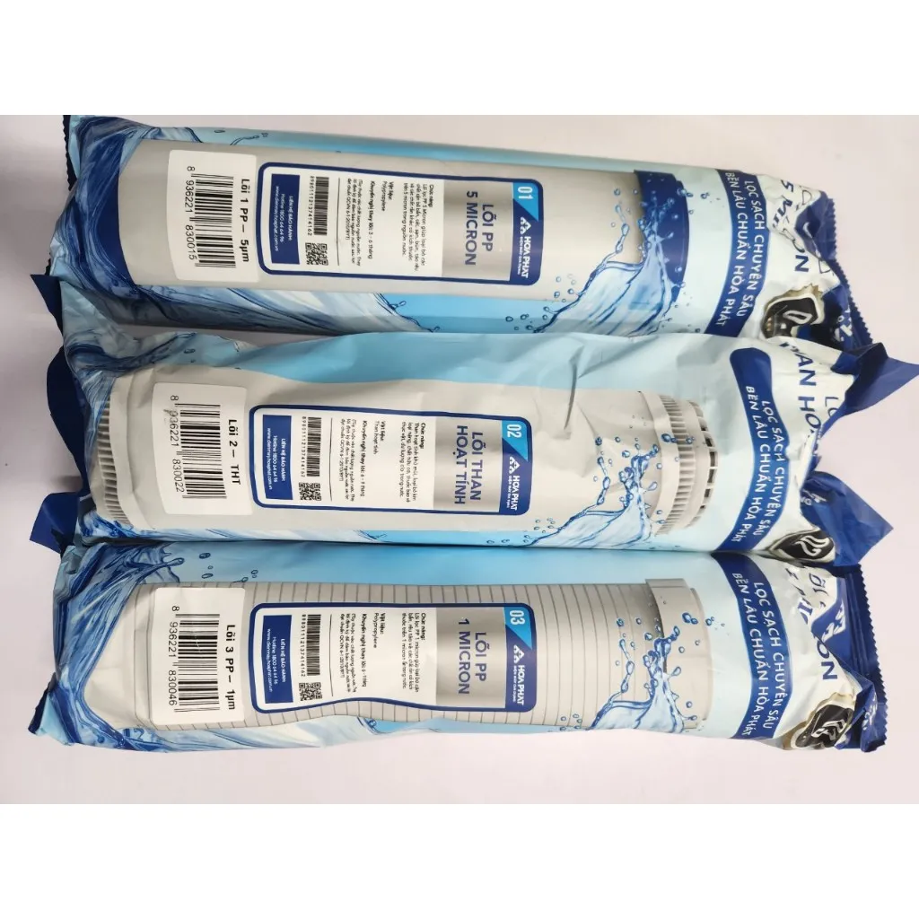Ảnh Lõi lọc nước Hòa Phát số 1, số 2, số 3- Dùng cho tất cả các máy lọc nước lõi rời 1