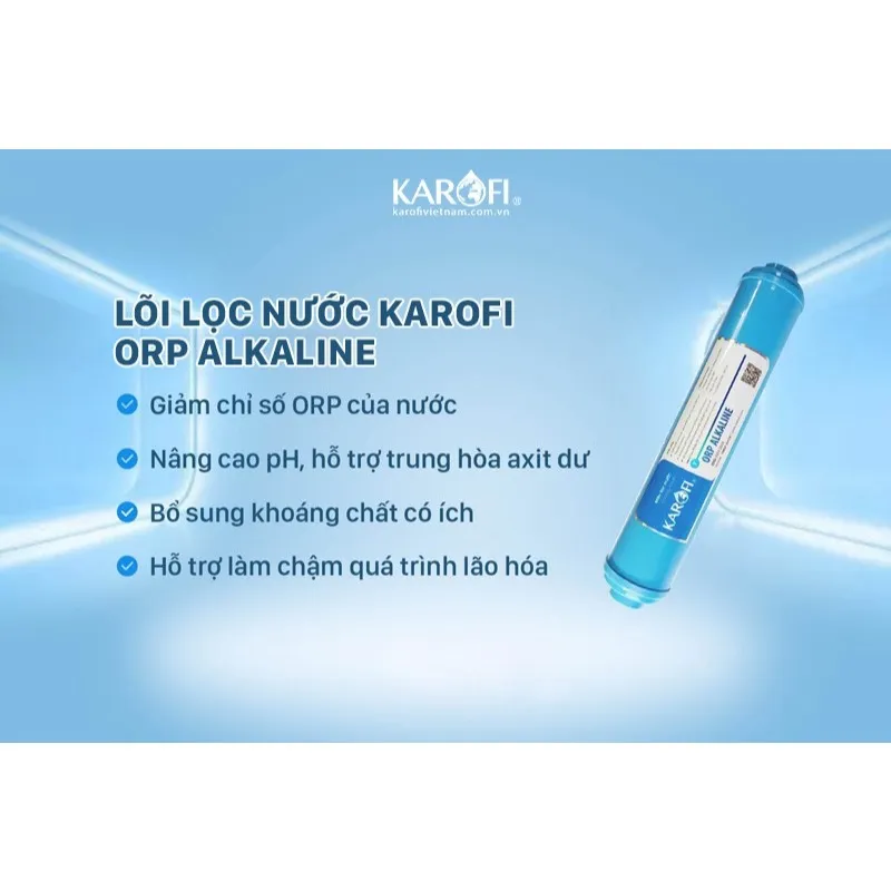Ảnh Lõi Lọc Nước Karofi Số 7 ORP ALKALINE Hàng Chính Hãng Tăng Cường Chất Lượng Nước 4
