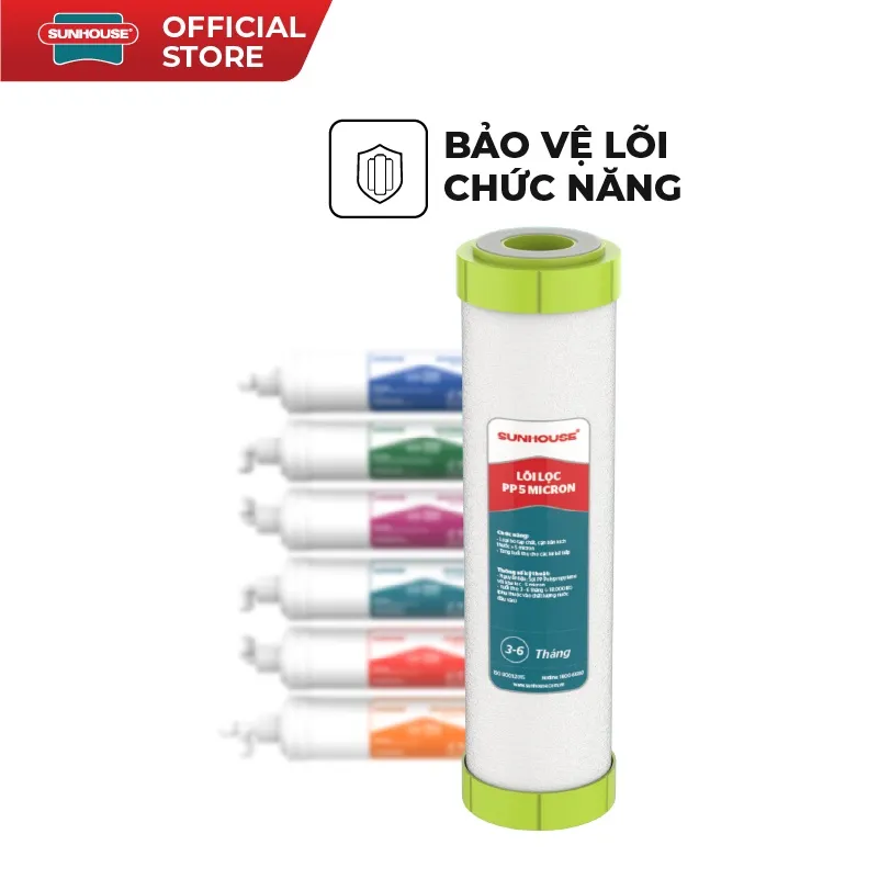 Ảnh Lõi lọc nước số 1, 2 ,3 SUNHOUSE SHRLL1 SHRLL2 SHRLL3 1