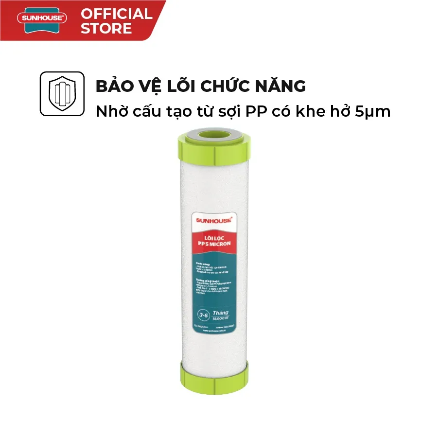 Ảnh Lõi lọc nước số 1, 2 ,3 SUNHOUSE SHRLL1 SHRLL2 SHRLL3 4