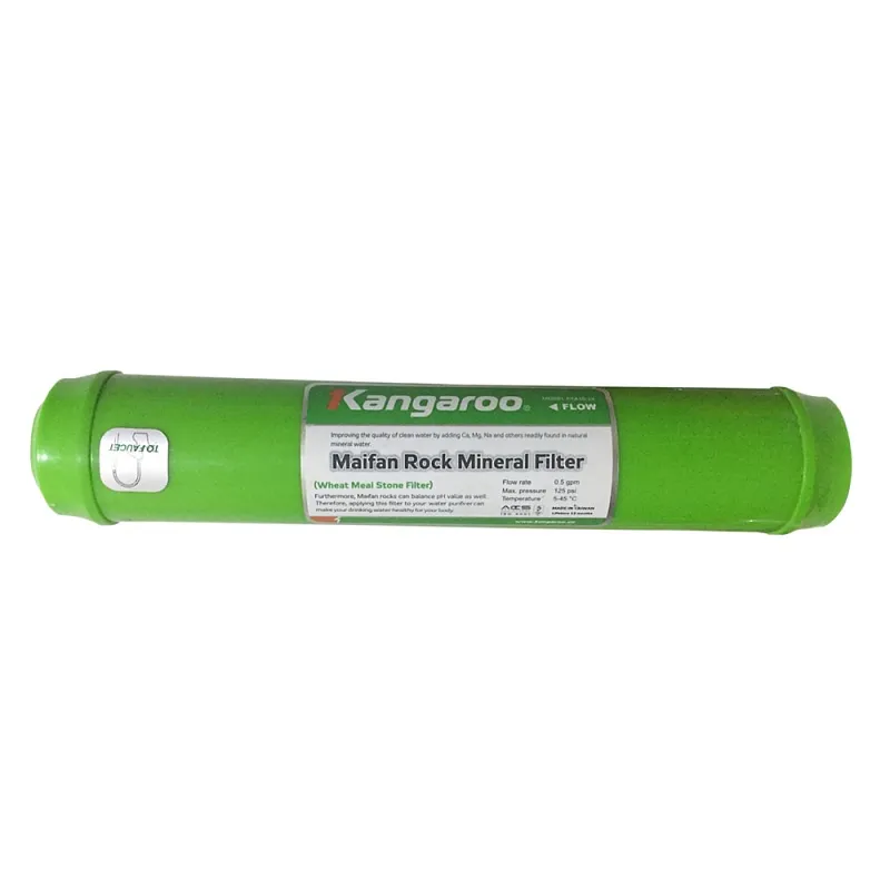Ảnh Lõi lọc SỐ 8 Kangaroo MINERAL, 2 đầu, thân xanh lá cây, nắp xanh lá cây nối nhanh(XB) 2