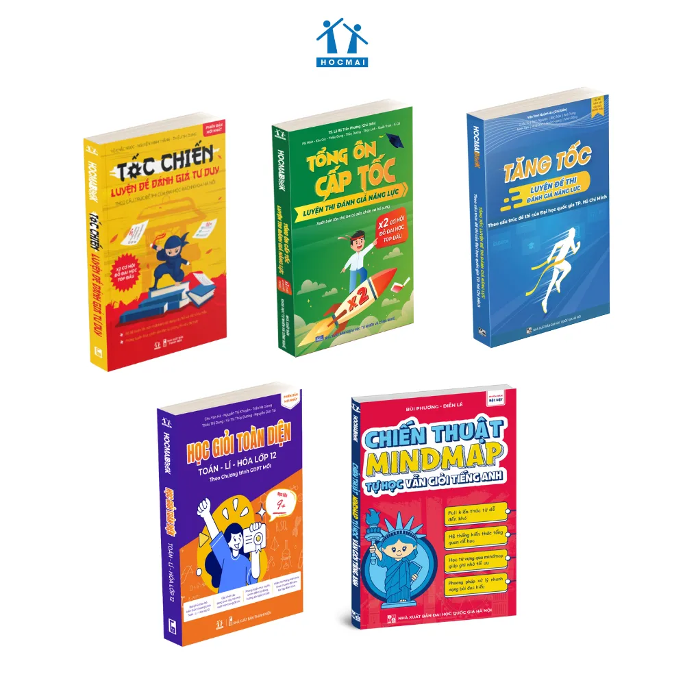 Review Bộ Sách Ôn Thi THPT, ĐGNL, ĐGTD Lớp 12 - Bí Kíp Chinh Phục Đại Học Top Hocmai