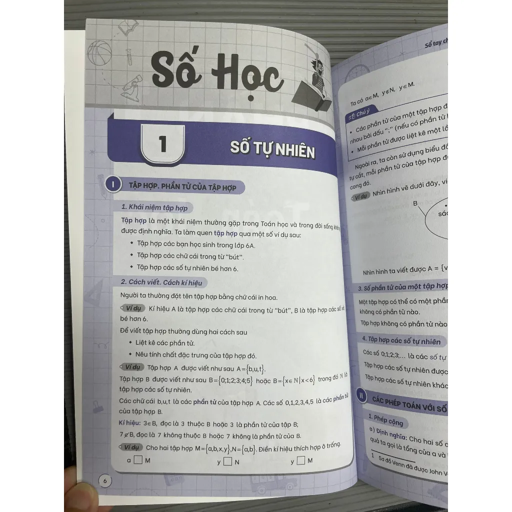 Ảnh Lớp 6(Bộ Kết nối, Cánh diều, Chân trời) - Sách Sổ tay chinh phục kiến thức Toán - Anh - Khoa học tự nhiên lớp 6 - HOCMAI 3